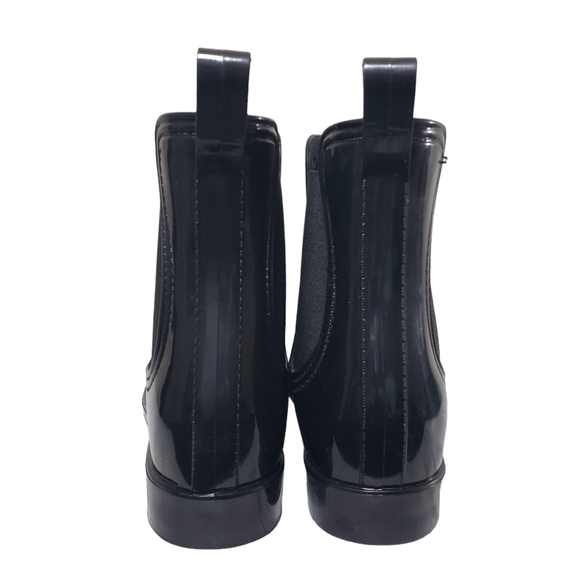 INC International Concepts Raelyn Black Pull On Ankle Rain Boots Sz 11M - Picture 7 of 11